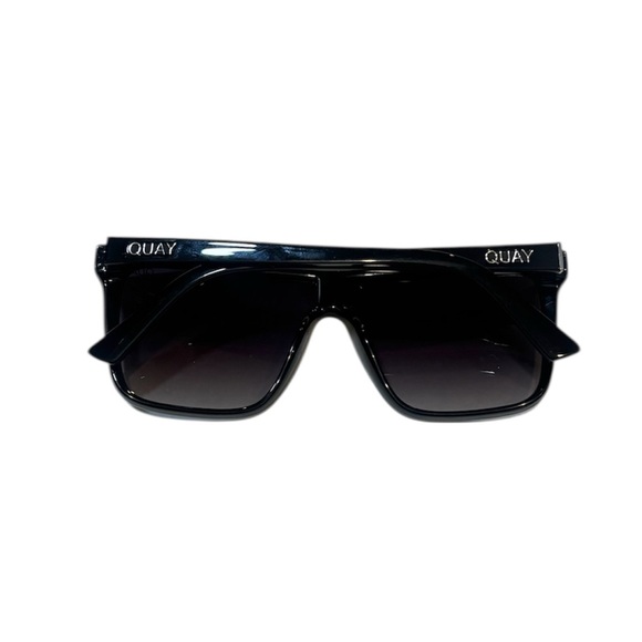 NWC QUAY Australia Black Nightfall 1212 Shield Sunglasses